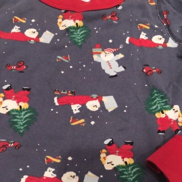 Hanna Andersson Santa Pajamas Organic Pajamas size 5 / 110 - Picture 6 of 10